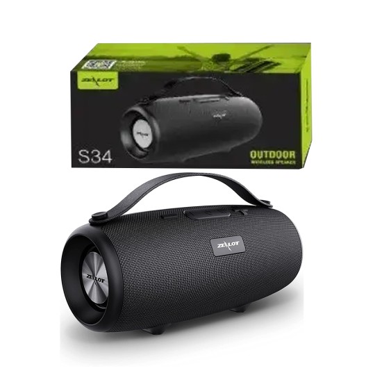 Zealot Wireless Speaker S34 with Microphone 1800mAh 3.7V Black